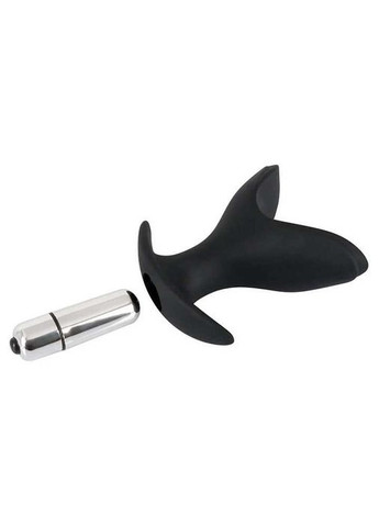 Вібраційна анальна пробка-розширювач Black Velvets Vibrating Anchor Plug 10 см K000406 No Brand (366665437)