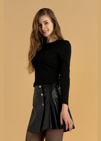 Лонгслив однотонный женский WTC02334 Черный shop (2000990324481) LAWA (329034164)