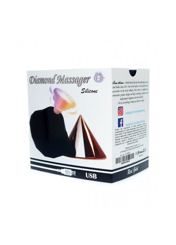 Вакуумний стимулятор клітора Diamond, рожеве золото Boss Series (306440330)