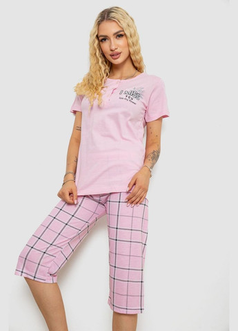 Рожева всесезон піжама жіноча з принтом,, 243r10230 Le'Maries