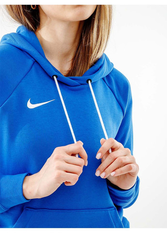 Женская Худи FLC PARK20 PO HOODIE Голубой Nike (302209945)