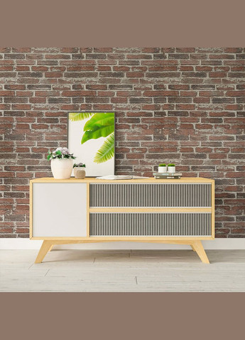 Самоклеюча 3D панель 3080x700x3мм Червона Катеринославська Цегла SW-00001761 Sticker Wall (327429409)