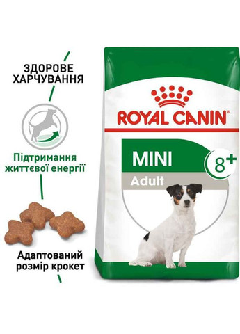 Сухой корм Mini Ageing 8+ для собак мелких пород старше 8 лет 0,8 кг Royal Canin (289727897)