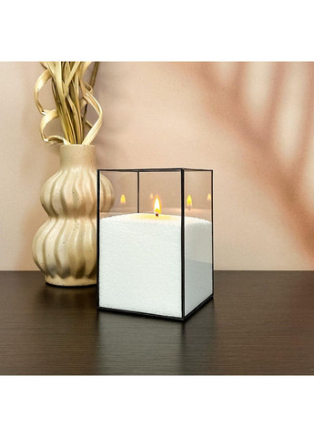 Насыпная свеча белая, 15*10 см, из пальмового воска Liliya Flowers (366026670)