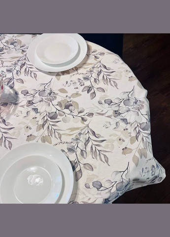 Скатерть водоотталкивающая 140х170см Эвкалипт Серый Malva (305830987)