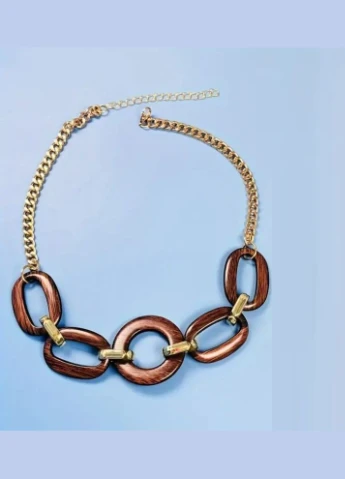 Ожерелье цепочки деревянные звенья, 1162 Fashion Jewelry (341085627)