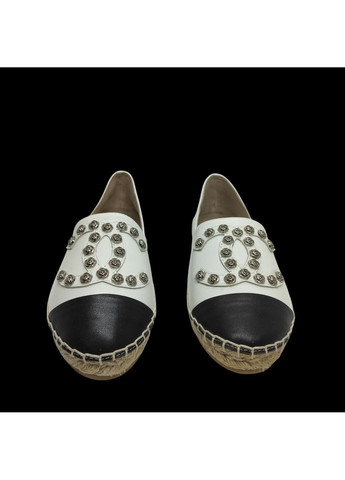 Белые эспадрилые женские мокасины (367084122)