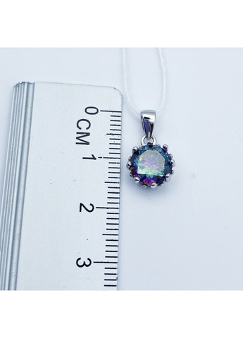 Кулон серебряный с мистик топазом 1,63 г No Brand (369737345)