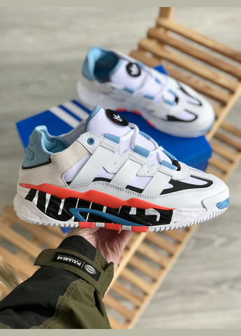 Білі Осінні кросівки чоловічі adidas niteball white | адідас найтбол білі No Brand