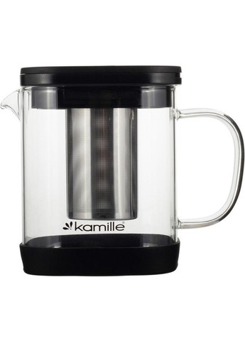 Чайник скляний заварювальний 600мл зі знімним ситечком (0778s) Kamille (330139245)