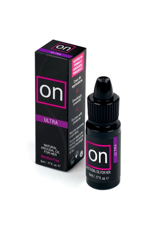 Пробник збудливої олії ON Arousal Oil for Her Ultra (0,5 мл) 14264 Sensuva (392052607)
