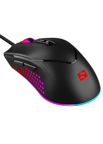 Мишка Azazinator Mouse 6400 RGB, ігрова, 6400dpi., 7кн.Huano, чорна Sandberg (314780221)