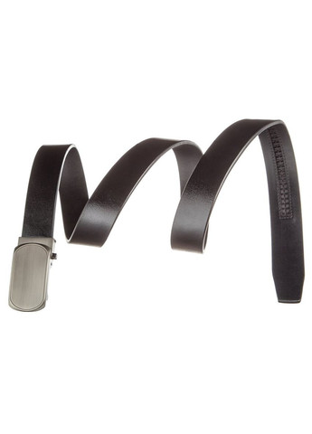 Чоловічий ремінь шкіряний з автоматичною овальною пряжкою 20213 Чорний Vintage (302972363)