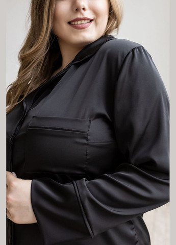 Чорна всесезон піжама класична брючна п1300 чорний MiaNaGreen