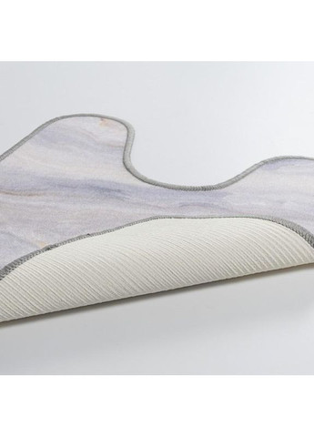 Коврик для туалета Print 212-1 57х60 см светло-серый No Brand (364969170)