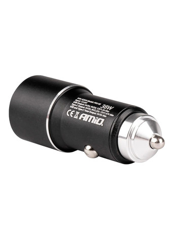 Автомобильное зарядное устройство PCH PRO-08 (USB-C+USB, 3А) черный от прикуривателя (41378) Amio (299722756)