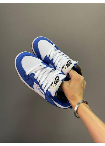 КРОСІВКИ ЖІНОЧІ NIKE SB DUNK UNIVERSITY BLUE НАЙК СБ ДАНК No Brand білі демісезони (367174921)