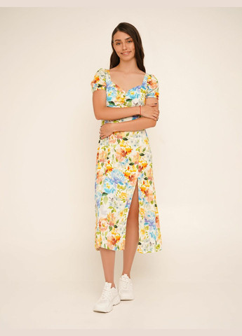 Комбінована повсякденний сукня з візерунком жіноча wtc02318 shop (2000990655608) LAWA