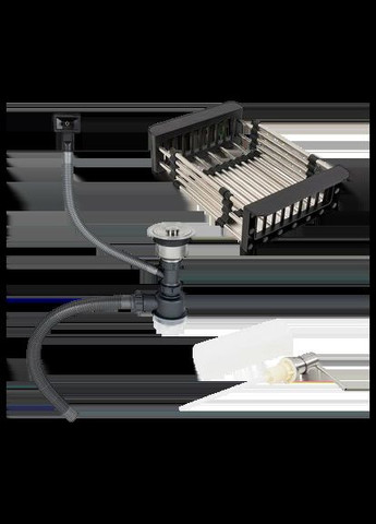 Комплект кухонной мойки Handmade 650х450х220 (3,0/1,5 мм) Platinum (336937566)