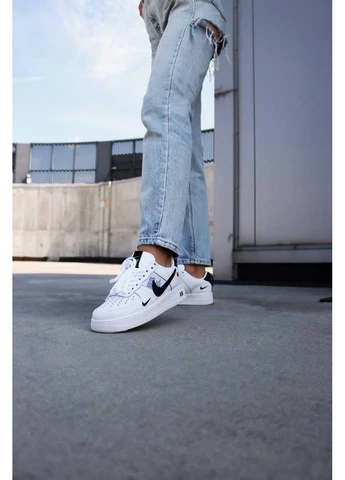 Білі літні кросівки nike air force 107lv8 ultra white black 1 найк аір форс No Brand