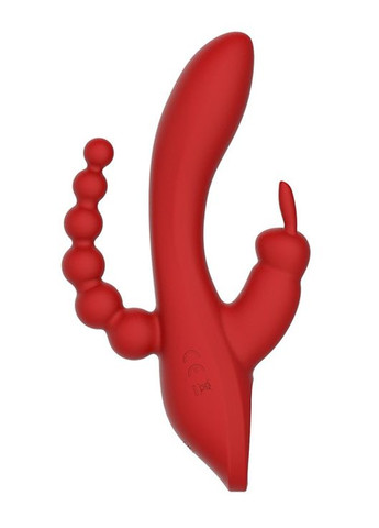 Вибромассажер тройной Dream Toys Red Revolution Hera красный No Brand (303878996)
