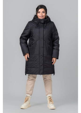 Голубая зимняя женское пальто прямого силуэта с тенсулейтом 120+60, еврозима all posa (ap102099p) A'll Posa