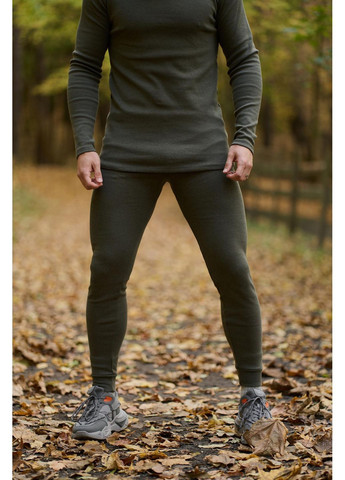 Термобілизна чоловіча "Thermo hot" хакі / Комплект термобілизни на флісі для спорту та активного відпочинку Intruder (365957275)