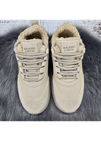 Зимние женские зимние кроссовки с искусственным мехом тедди Gipanis из искусственного нубука