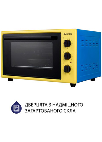 Духовка FOET 3714 UA (желто-голубая) MINOLA (362214759)