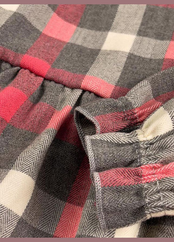 Коралловое платье в клетку для девочки Mevis (330487186)