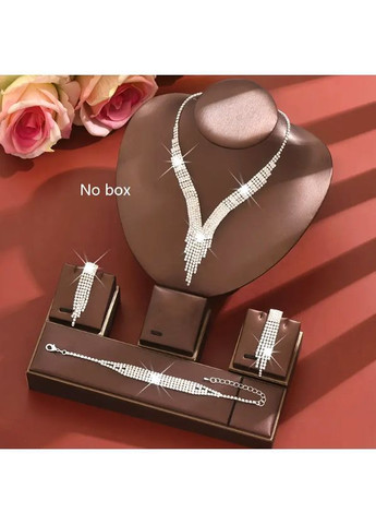 Комплект вечерней бижутерии в стразах No Brand (366668024)