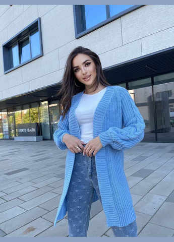 Голубой демисезонный кардиган Vakko