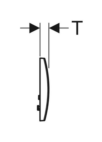 Клавіша подвійного змиву,пластик,біла, DELTA01 115.107.11.1 Geberit (361446879)