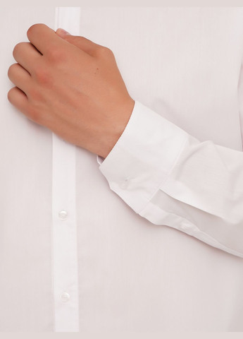 Белая рубашка однотонная LAWA