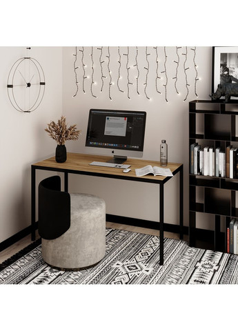 Письменный стол Brevity Loft standart 1400х750х670 Дуб крафт золотой/Чёрный металл (TB04120000030) Art In Head (337309362)