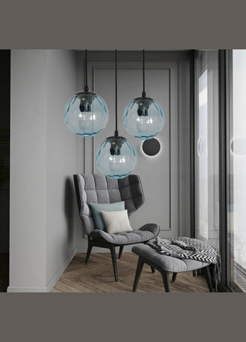 Скляний КУЛЯ підвіс (916-31F-1 BL) No Brand (370071753)