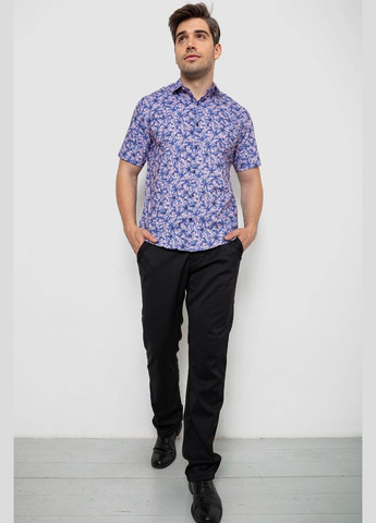 Сорочка чоловіча з принтом, колір бузковий, 214R7341 Ager (341331412)