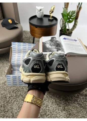 Сіро-бежеві asics black beige grey (розмір ) No Brand Gel-NYC