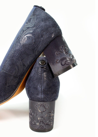 It-Girl Жіночі туфлі туфлі-човники синій з натуральна замша, — літо (317243207)