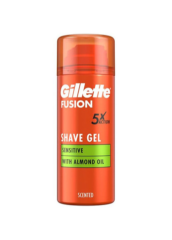 Гель для гоління Fusion Для чутливої шкіри 75 мл (7702018464876) Gillette (334676039)