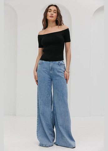 Жіноча трикотажна футболка з відкритими плечима Arjen - (292981031)