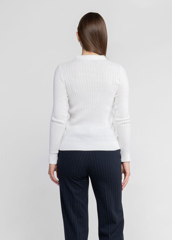 Белая женская футболка-поло женское белое Arber