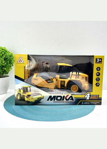 Спецтехника на радиоуправлении Дорожный каток резиновые колеса USB-кабель (2136) No Brand (308071741)