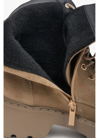 Осенние ботинки, цвет коричневый Estro