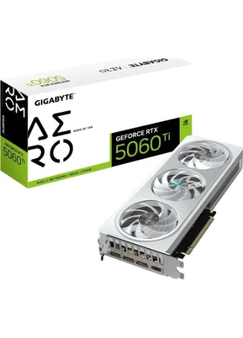 Відеокарта GeForce RTX5060Ti 16Gb AERO OC (GV-N506TAERO OC-16GD) Gigabyte (394398284)