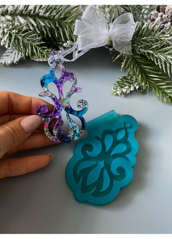 Молд Вензель для новорічних іграшок на ялинку силіконова форма для епоксидної смоли No Brand (370566880)