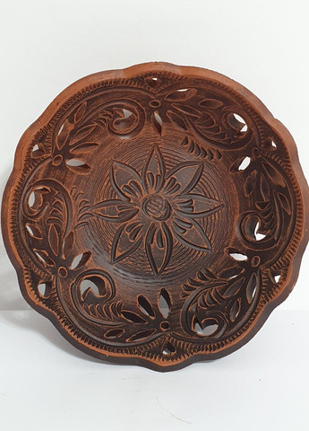 Цукерниця 16 см., з червоної глини No Brand (330028281)