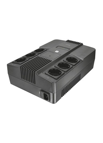 Джерело безперебійного живлення Maxxon 800VA UPS with 6 standard wall power outlets BLACK Trust (341089366)
