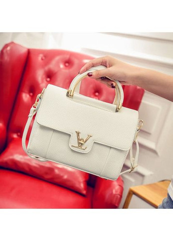 Женская мини сумка клатч белая через плечо из экокожи ProDobro (363259588)