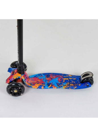 Самокат дитячий пластмасовий з алюмінієвою трубкою керма + 4 колеса 59х16х30 см Best Scooter (289365553)